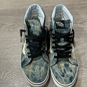 Men's Blue Sk8-Hi Reissue Acid Wash Sneaker size 10